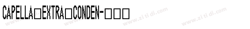 Capella Extra conden字体转换